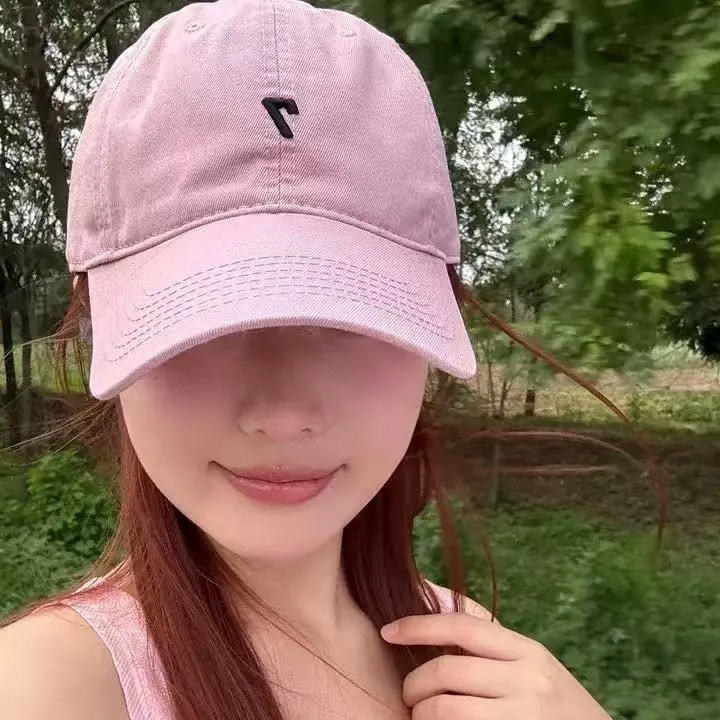 PRBLMS鸭舌帽简约大头围刺绣帽子中性透气美式棒球帽韩版休闲职业