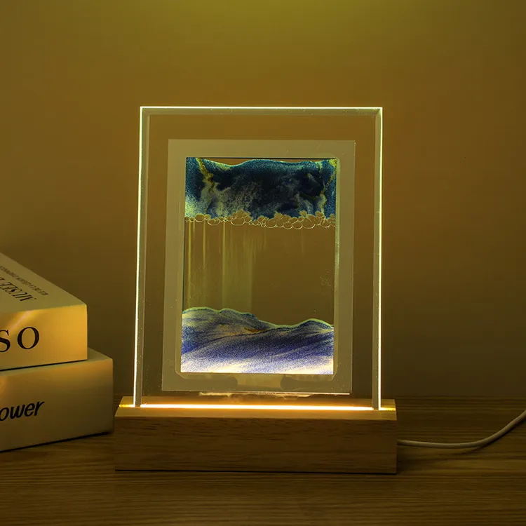 创意流沙画摆件客厅电视柜酒柜简约家居装饰品办公室桌面送人礼物