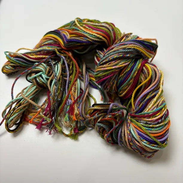 1.2mm手戳棉线30色diy编绳体验装串珠线手工传统渐变