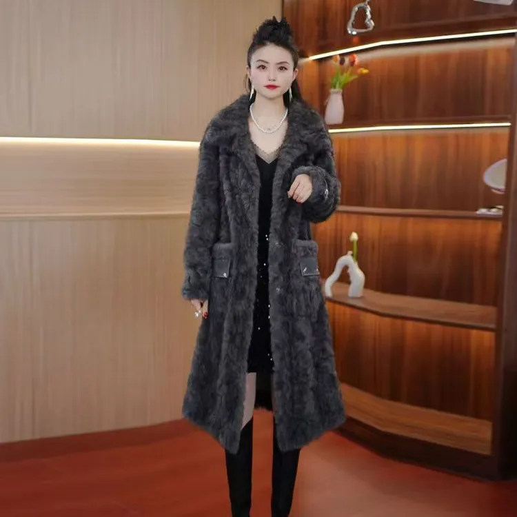 加厚女装常规秋冬中老年女装中长款长款厚款民族风8862