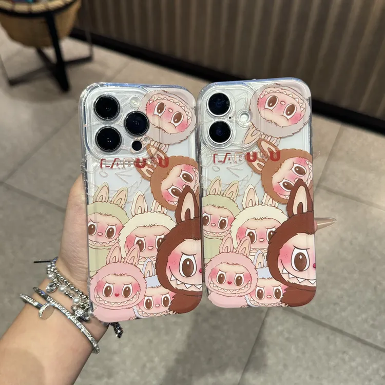 满屏小怪兽适用苹果promax手机壳iPhone15透明13华为防摔全包