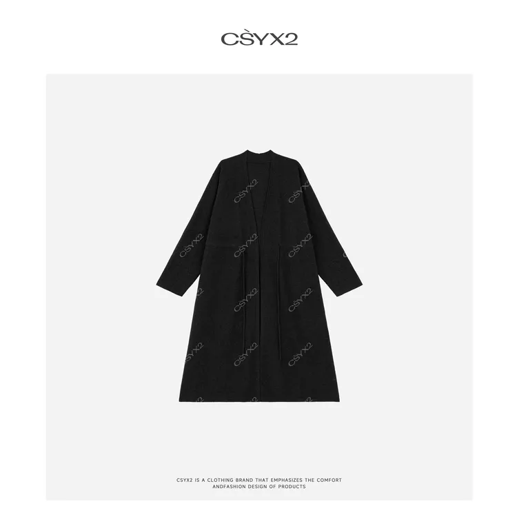 CsyX2-抽绳休闲针织外套CAQM020
