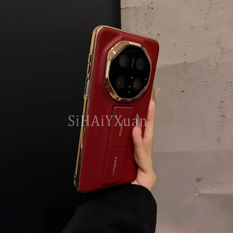 高档纳帕纹适用华为Mate70RS非凡大师手机壳腕带支架70pro/60pro