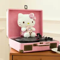 三丽鸥家族复古格纹系列坐姿公仔-Hello Kitty款