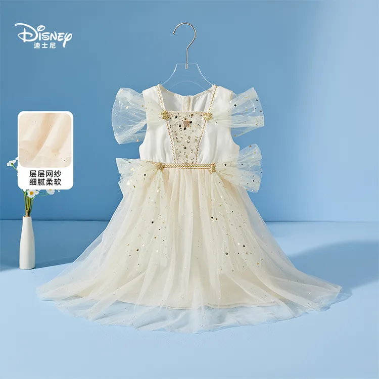 Disney/迪士尼洛丽塔风千金风礼服2025年童装连衣裙蓬蓬纱童装