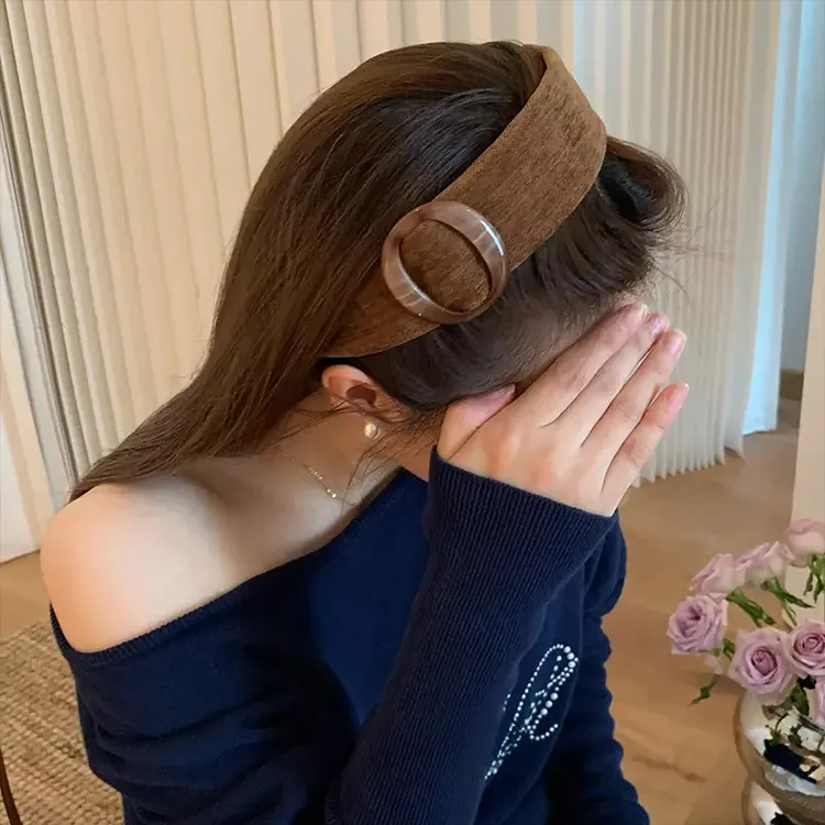 美拉德圆环宽边发箍女2025新款高级感小香风头箍日常外戴发饰发卡