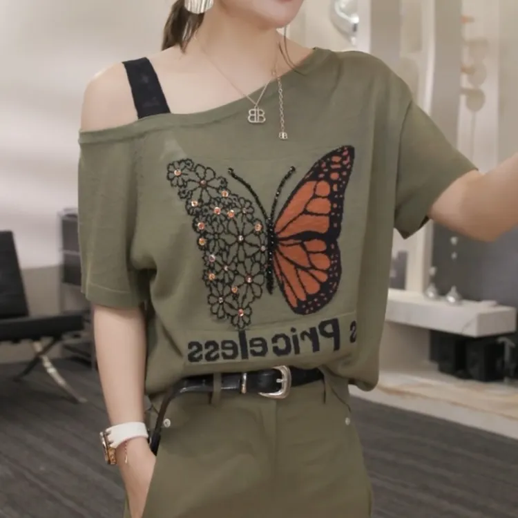 2025夏季新款时尚休闲气质针织上衣LK2503863