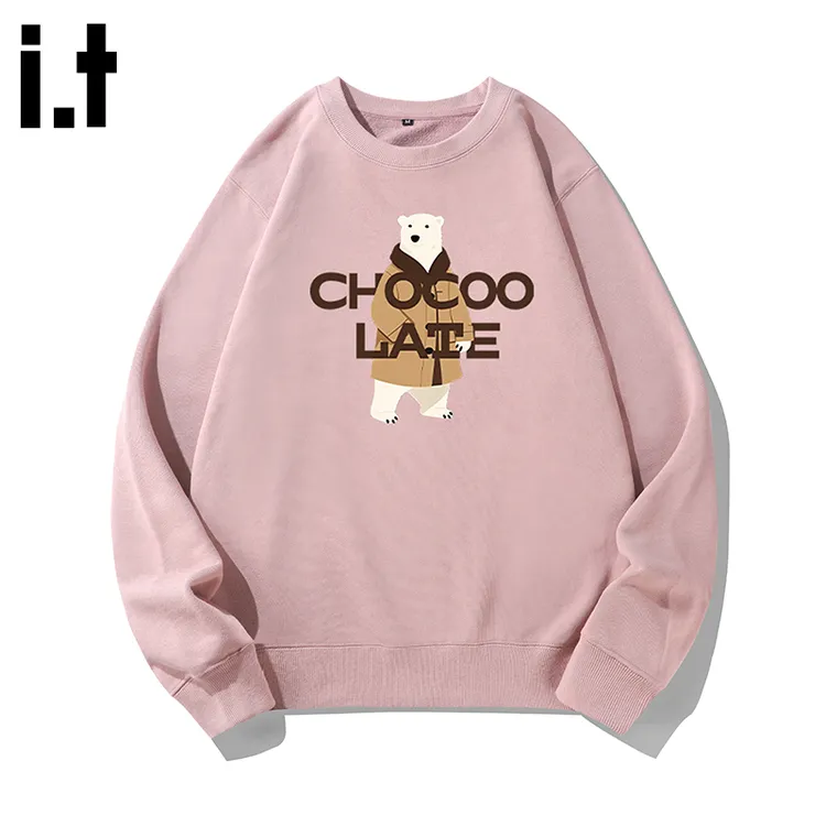 i.t:CHOCOOLATE情侣款长袖卫衣男士秋冬新款美式休闲百搭上衣外套