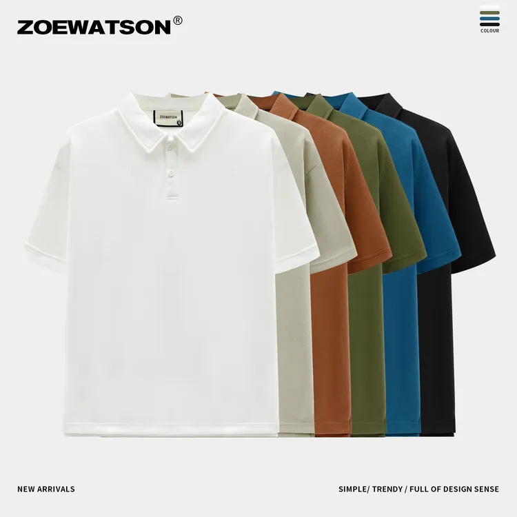 【李晨nic专属】ZOEWATSON夏季polo衫男款重磅翻领纯色百搭Z7067
