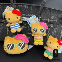 【佳娴专属】日本黑皮海边度假毛绒挂件Kitty