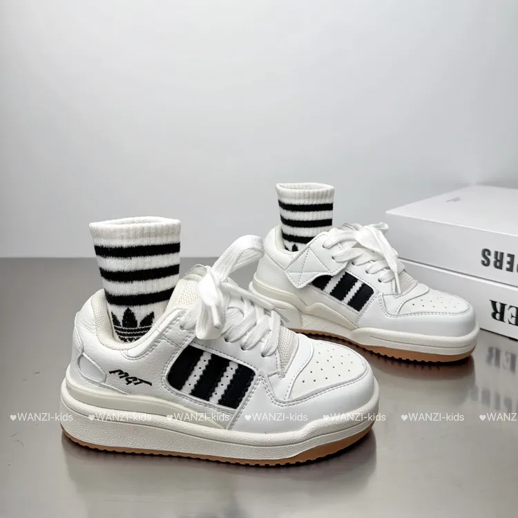 韩版儿童板鞋2025春季新款女童小白鞋时尚百搭男童运动鞋中大童鞋