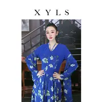 女装连衣裙弹力印花T006977