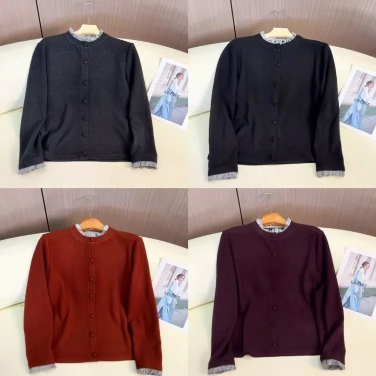 2025冬季新款气质女装花边立领打底洋气纯色加绒保暖显瘦弹力上衣