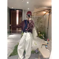【骆小姐私服】慵懒调性弯刀裤2025早秋新款宽松垂感高腰显瘦牛仔裤