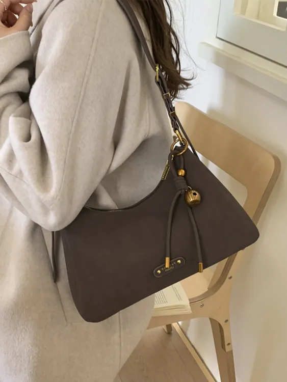 复古包包女大容量2025新款秋冬休闲小众设计斜挎包单肩腋下饺子包