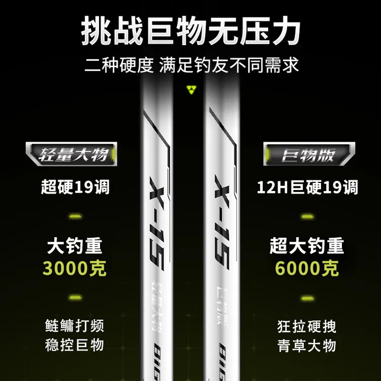 轻量大物竿19调威海鱼竿手竿超轻超硬青鲟鲢鳙碳素台钓巨物钓鱼竿