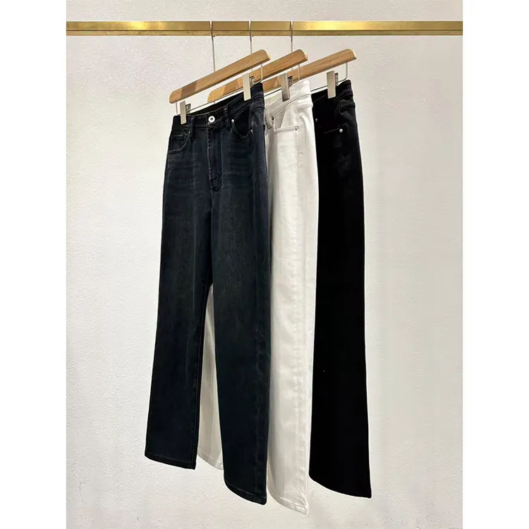 烟管加绒小脚九分牛仔裤2033-2034-2035
