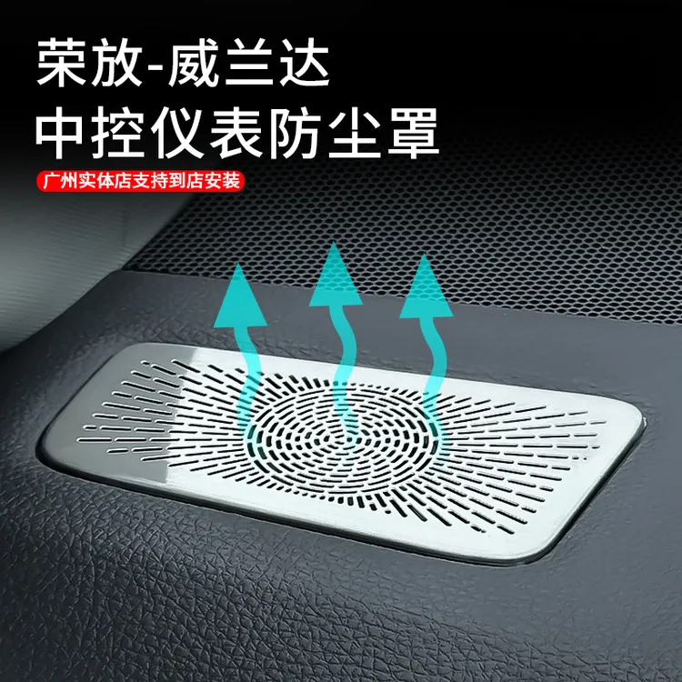 适用于20-25荣放威兰达中控仪表防尘罩升级不锈钢保护罩汽车用品