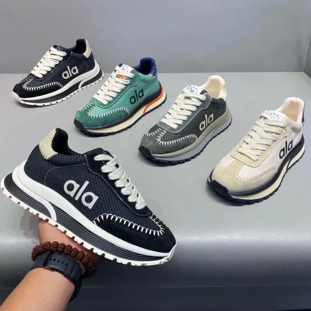 2025秋季新款低帮系带拼接增高老爹鞋防滑舒适休闲鞋百搭潮流男鞋