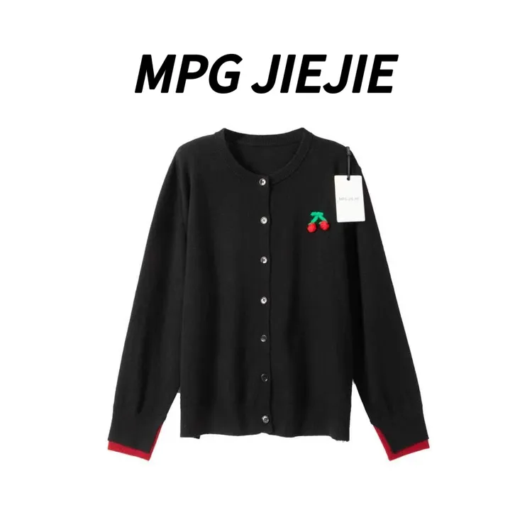 MPG JIEJIE【‘樱’为你】25秋冬绵羊毛樱桃设计毛针织衫