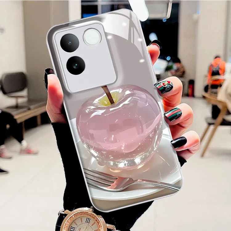 适用VIVOS17E手机壳高级感水凝壳时尚创意春夏新苹果款防摔保护套