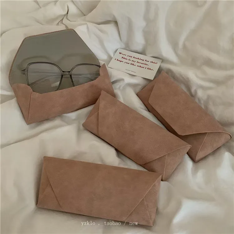 哑光雾面眼镜盒ins小众高级感抗压太阳墨镜盒日系文艺眼镜收纳盒w