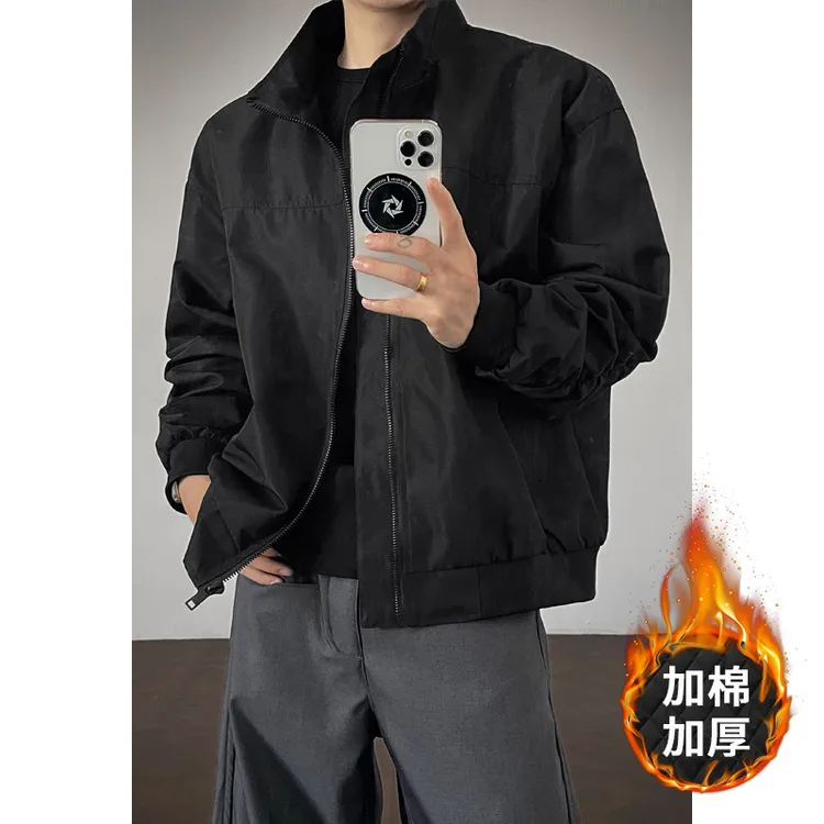【现货】美式短款三防工装棉服外套男秋冬硬汉立领复古户外潮牌夹克