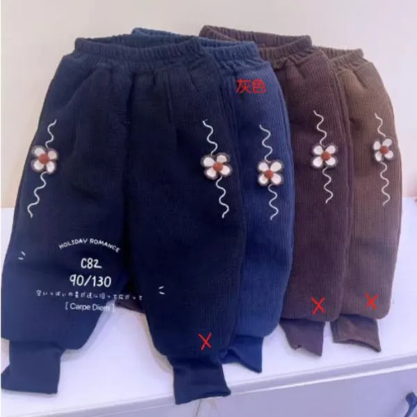 虎-变态厚【82线条花朵】棉裤