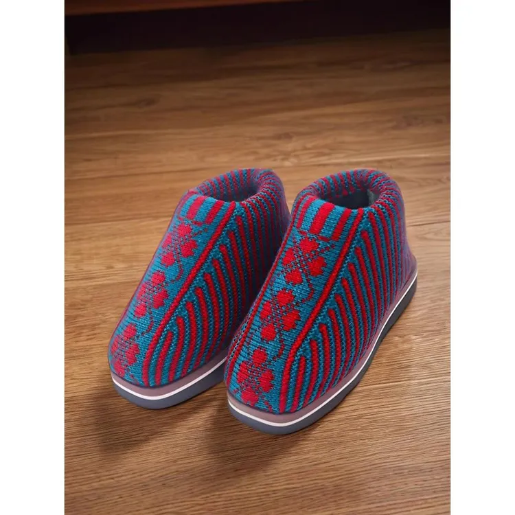 手工毛线2025鞋成品编织鞋拖鞋针织2025鞋成品男女毛线打2025鞋农