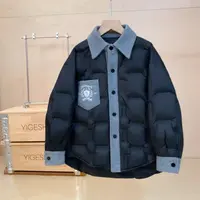 【现货】贵族风儿童90白鸭绒时尚韩版宽松保暖加厚羽绒服YG6547