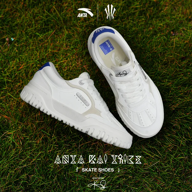 安踏欧文板鞋厚底低帮百搭男士轻便舒适篮球文化复古时尚休闲板鞋