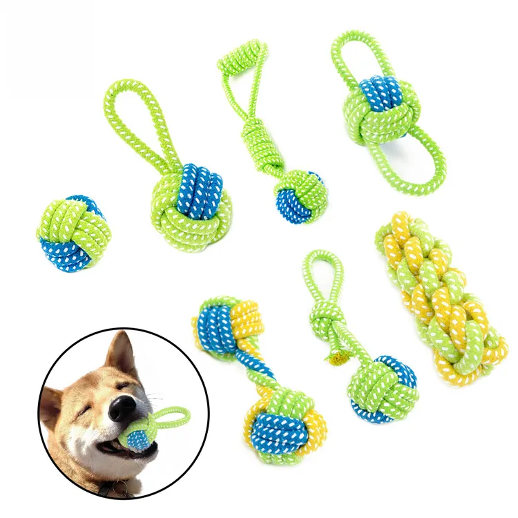 狗狗咬绳宠物泰迪绳结 现货批发玩具球绳结宠物玩具宠物用品