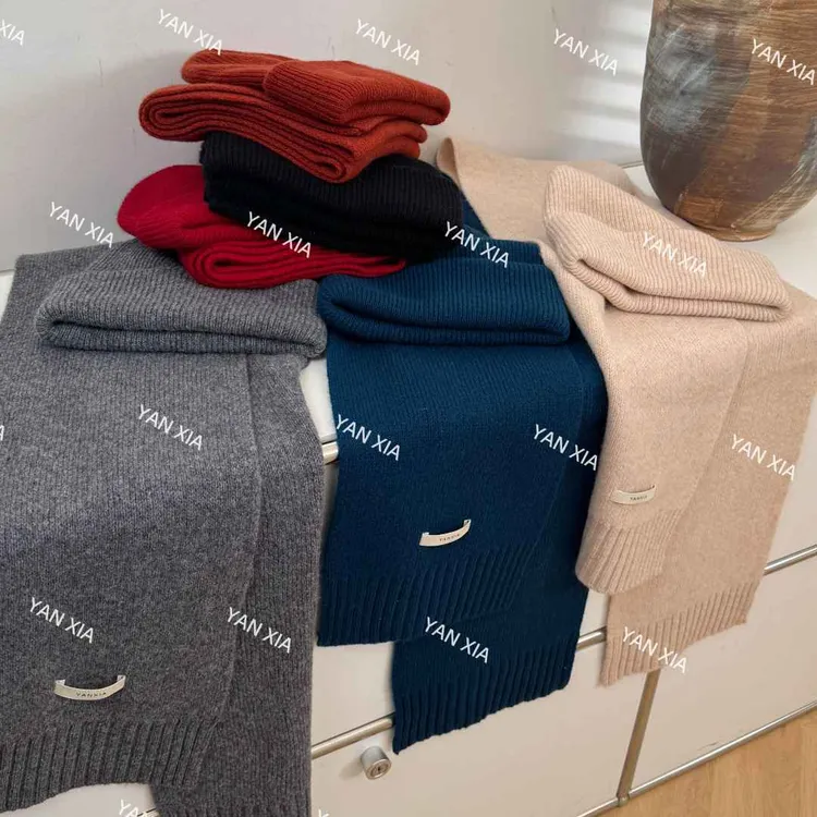 基础纯色款 100澳洲美利奴羊毛围巾 秋冬保暖针织围巾百搭款W-760