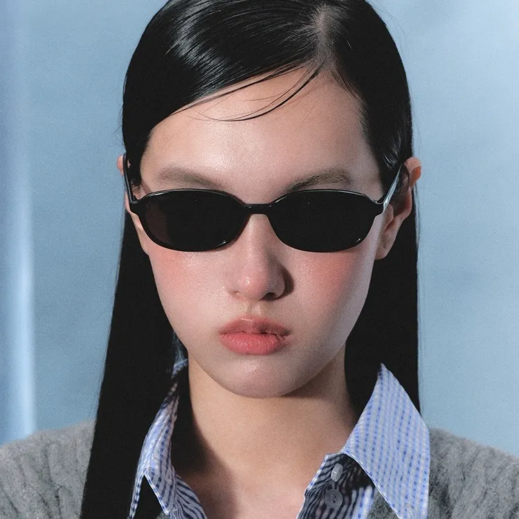 美式高校学院风小框墨镜个性文艺时尚复古高颜值防紫外线太阳眼镜