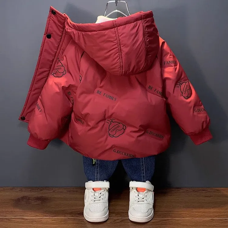 巴拉巴拉男孩女孩小黄鸭男童羽绒服秋冬季2025过喜庆衣服儿童装宝