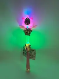 旋转声光梦幻魔法棒发光音效公主仙女科学玩具