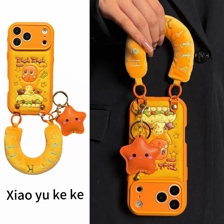 甜系胖胖抹茶奶油蛋糕星星人适用iPhone17promax手机壳苹果16新15