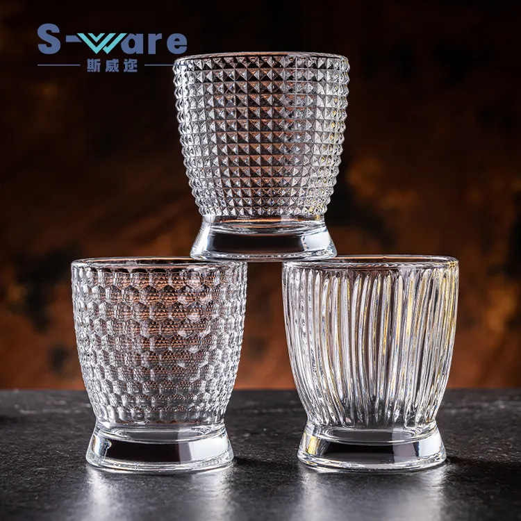 【三只混装】高颜值轻奢INS风小资柳腰威士忌红酒杯喝水杯高白透