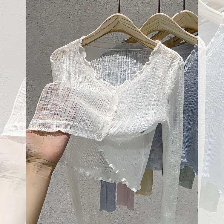 韩系穿搭冰丝针织防晒开衫外套女薄款披肩夏季配吊带裙子外搭罩衫