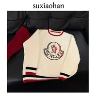 SUXIAOHAN秋冬新款团花纹轻奢宽松休闲加厚毛衣套头男女同款825