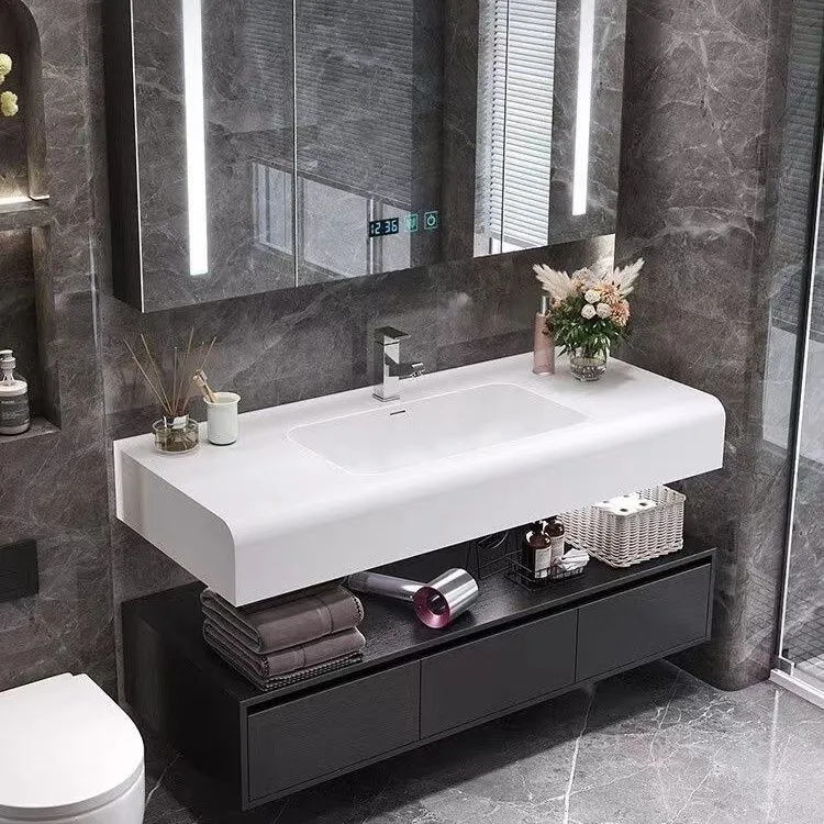 2024新款家装家用浴室柜轻奢简约卫生间洗漱台洗手池洗脸盆柜组合