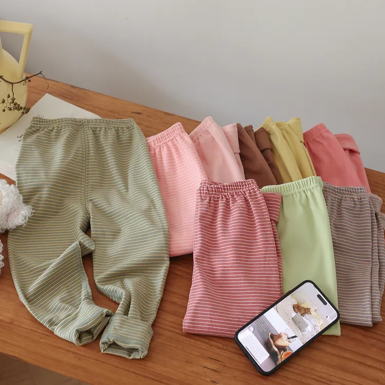 儿童无骨加厚保暖裤男女童束口无骨速暖秋裤加厚内穿打底保暖裤