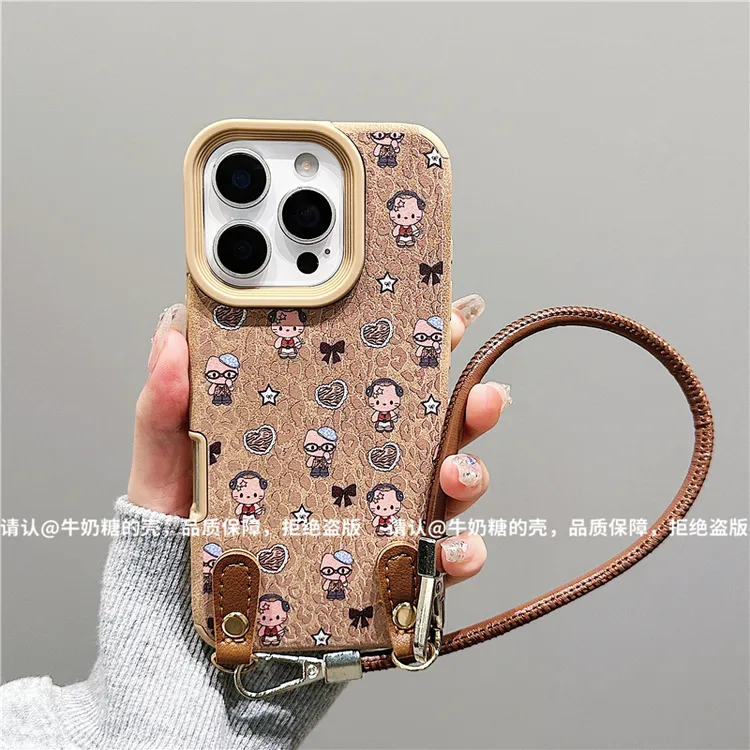 大孔翻毛皮适用苹果16/iPhone/华为荣耀/小米/手机壳Pura70防摔潮