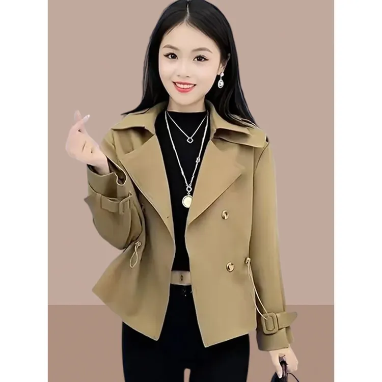 【2352人收藏】复古风衣女款2025新款春秋季女士短外套小个子英伦