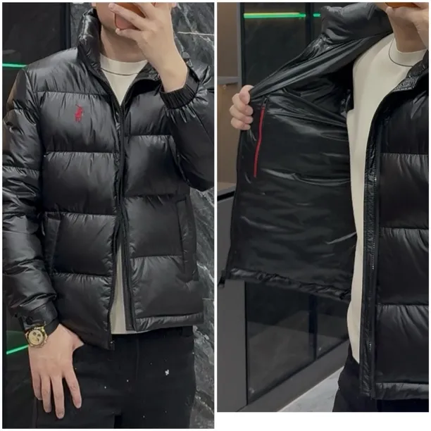 （鑫赏轻奢）男士冬季加厚立领连帽鸭绒保暖时尚百搭羽绒羽绒服5829