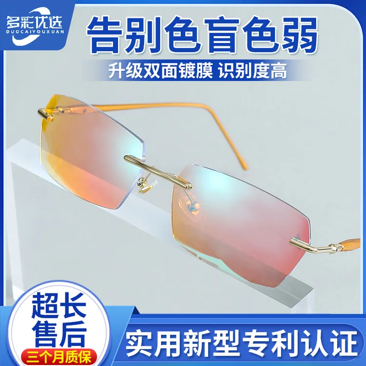 【多彩视界】2025升级款超清高透色弱矫正眼镜 看图辨色眼镜