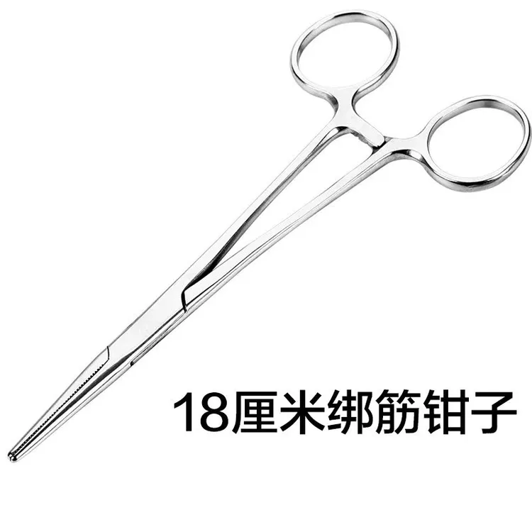 绑皮筋用的钳子18厘米不锈钢皮筋夹子绑圆皮筋扁皮筋绑筋助手配件