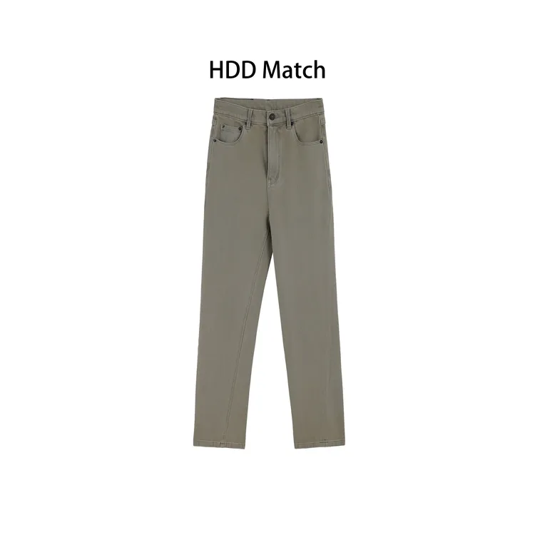 HDD- "落落秋意"  棉 修身显瘦定制女款百搭牛仔裤 Y8373