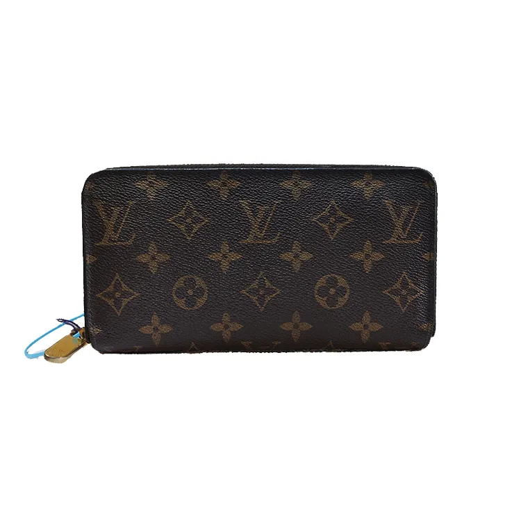 90新 LouisVuitton/路易威登 男士经典老花长款拉链钱包带卡槽
