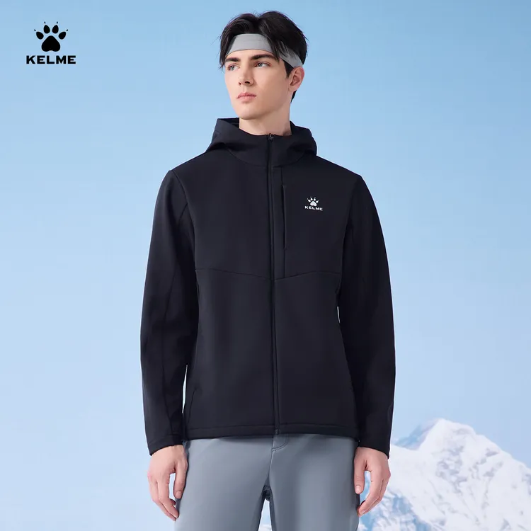 【连帽梭织外套】卡尔美男士夹克外套带帽运动防风LIFESTYLE户外